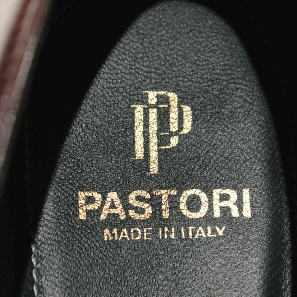 Pastori NWB Single Monk Strap Dress Shoes Size 11 US in Brown Leather